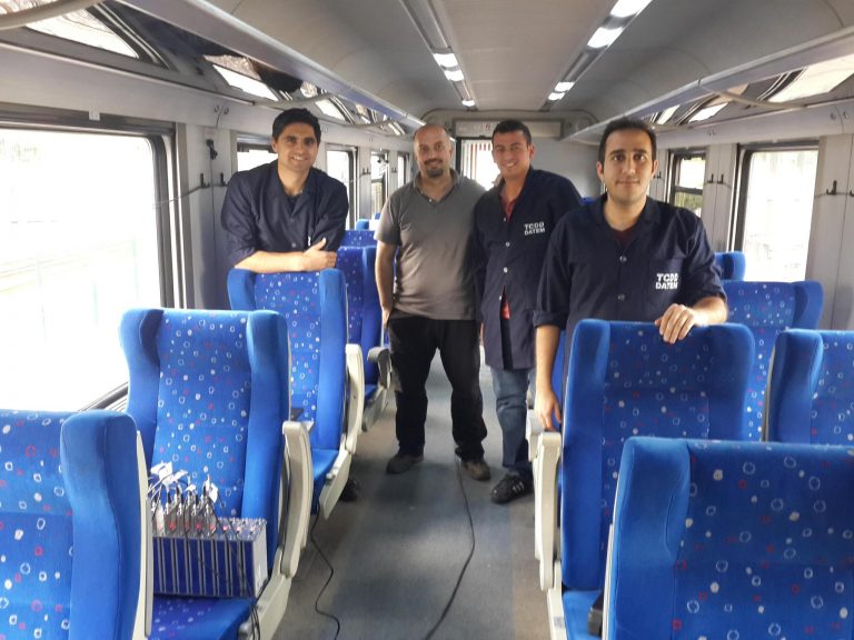 TCDD DATEM mühendisleriyle demiryolu taşıtı seyir niteliği kabul deneyi çalışması
