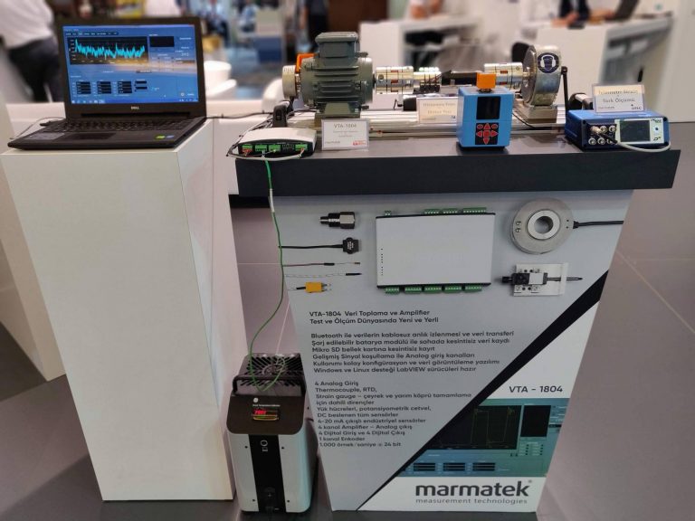 Otomotiv Test Fuarı 2018'de test ve ölçüm çözümlerimizin sergilendiği stant alanı