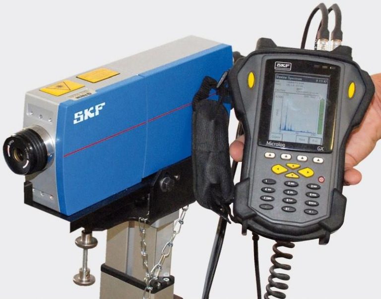 SKF lazer vibrometre ve Microlog ile mobil titreşim analiz kiti