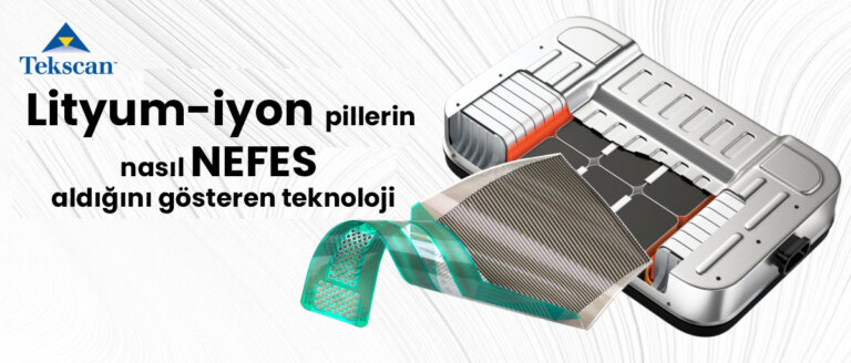 lityum iyon pil basınç ölçümü için Tekscan I-Scan sensörü