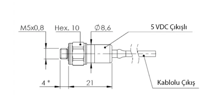 PHT860 Ultra Minyatür Basınç Sensörü - Görsel 3
